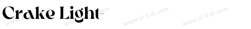 Crake Light字体转换